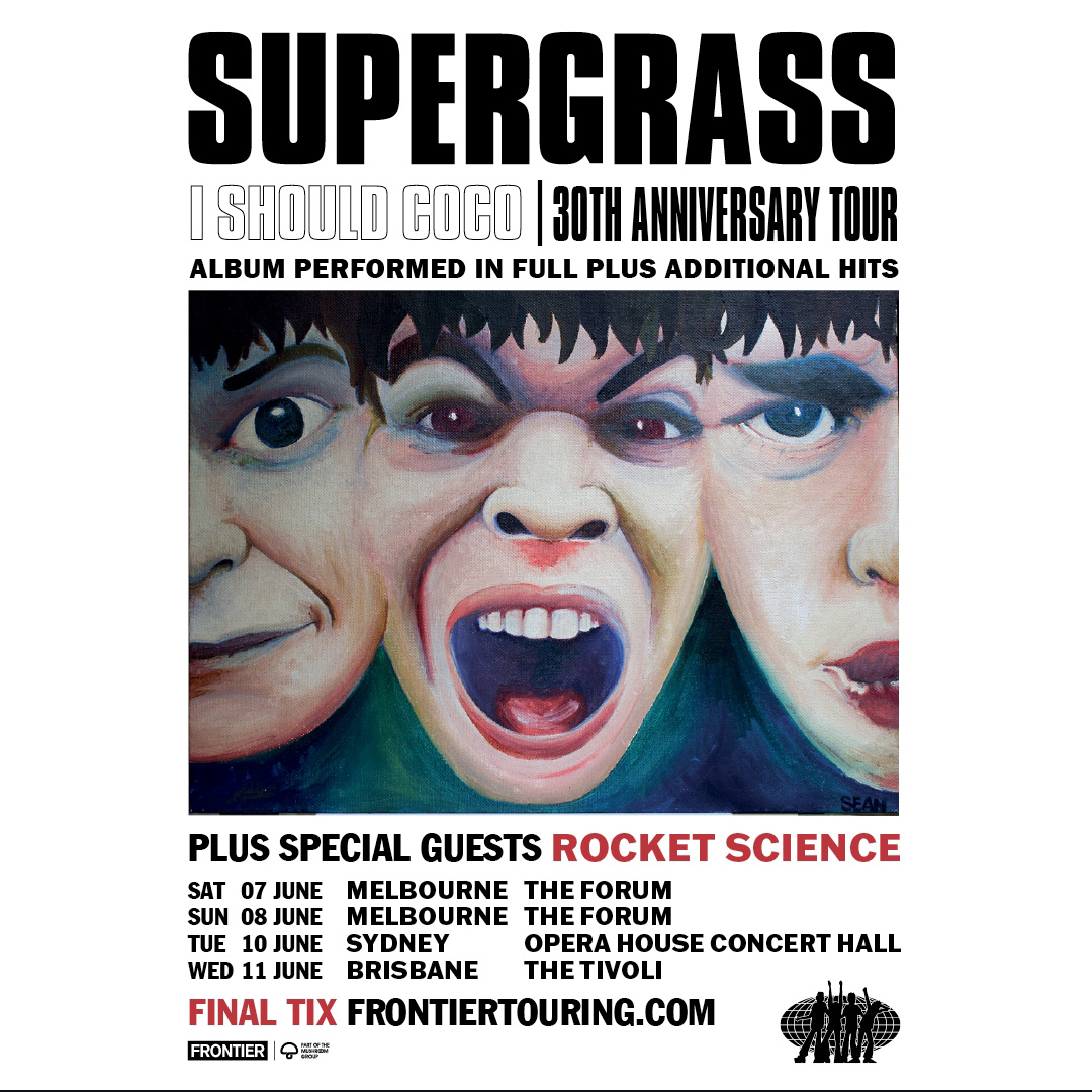 Supergrass Australian Concert flyer