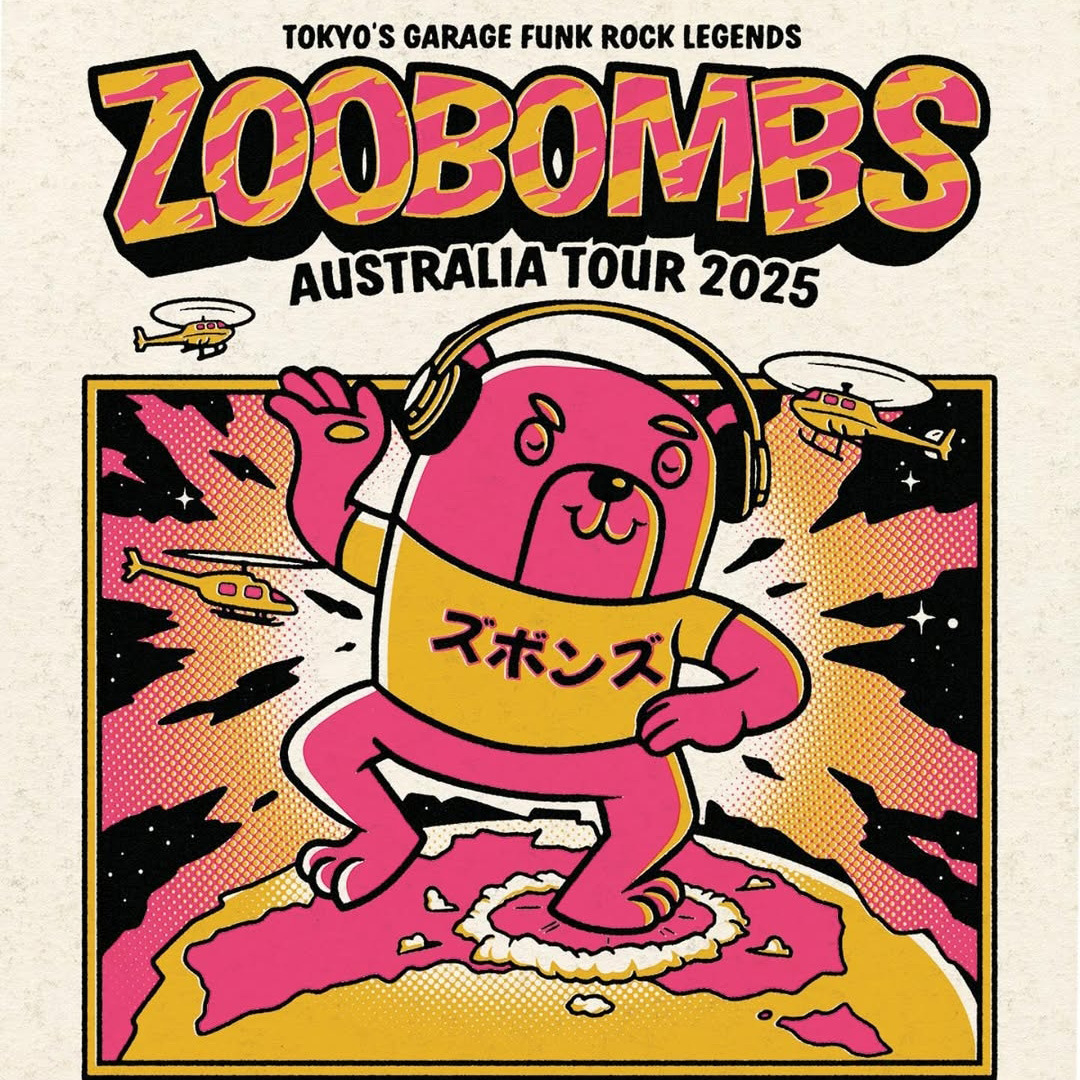 ZooBombs Australian Concert flier